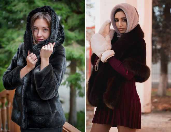 капор с шубой 2018