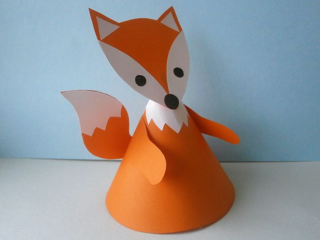 приклеим хвост к туловищу лисы