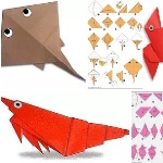 Оригами морские обитатели