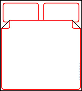 Постельное белье. Схема раскроя