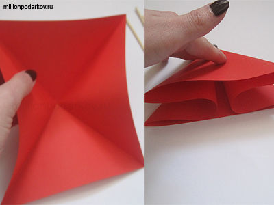 Оригами “Тюльпаны”: Складываем цветок
