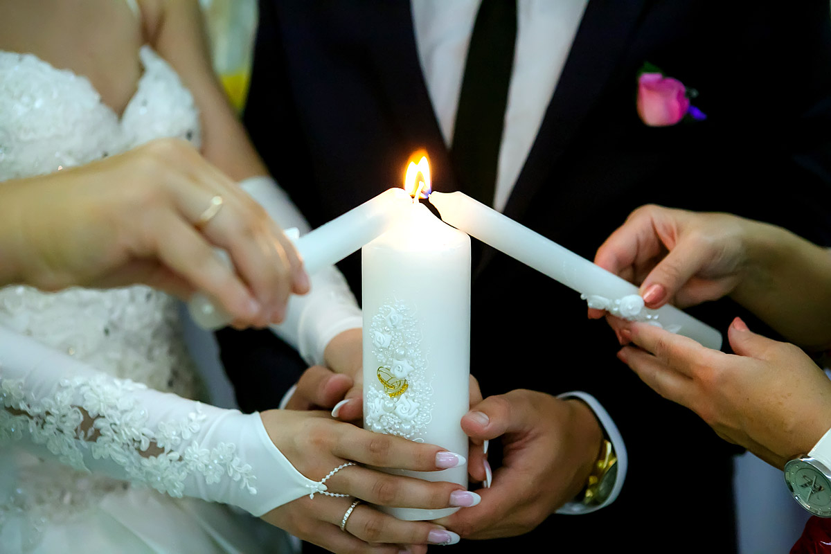 Оформление свечей на свадьбу своими руками