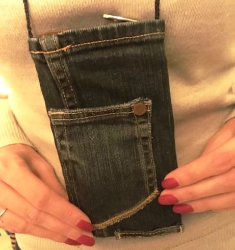 чехол для айфона из джинсовой ткани