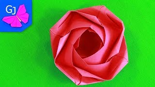 Оригами Роза из бумаги
