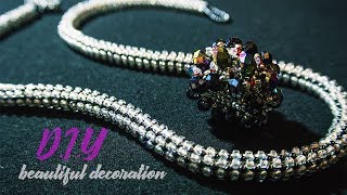 TUTORIAL. Beadcrochet bracelet/ МАСТЕР - КЛАСС.Жгут из бисера