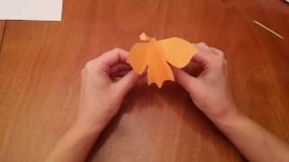 Бабочка из бумаги. Движущиеся оригами.