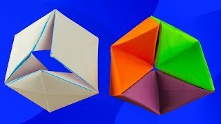 ОРИГАМИ ИЗ БУМАГИ | Гексафлексагон | Движущиеся оригами антистресс. Origami