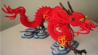 Дракон из модульного оригами-Мастер класс,часть 1.