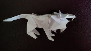 Лев оригами, lion origami (Tetsuya Gotani)