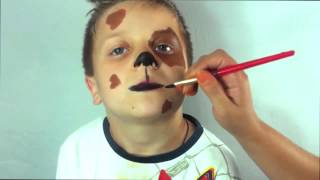 Собака аквагрим. Как нарисовать собачку. Dog Face Painting. Праздник ТВ