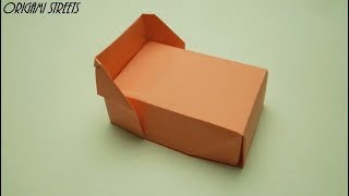 Как сделать кровать из бумаги Оригами