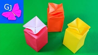 Оригами Коробочка Конфета из бумаги