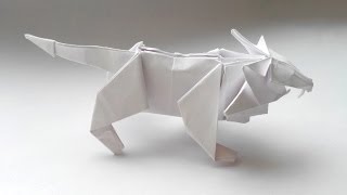 Лев оригами - Origami Lion