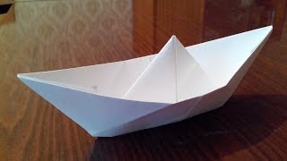 Как сделать кораблик оригами, origami boat