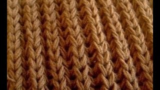 ☀ Английская резинка спицами для начинающих ☀ Английская резинка ☀ //// Knitting for beginners