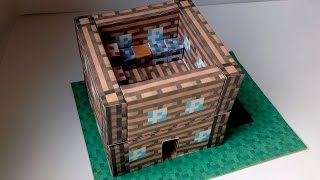 Бумажный Minecraft: Второй этаж той домика