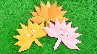 Оригами из бумаги | Кленовый лист | Осенние поделки своими руками