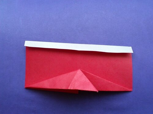 Сапожок для подарков в технике оригами