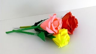 цветы из бумаги как сделать розу из бумаги своими руками Paper flowers