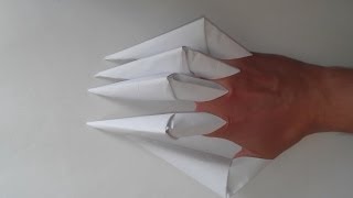 Как сделать из бумаги когти (Origami Claws)
