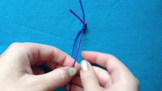Как плести цепочку узлов фриволите. Макраме для начинающих. How to tie knots tatting