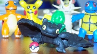 как слепить дракона из пластилина беззубик Dragon from plasticine How to Train Your Dragon