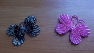 Поделки Своими Руками Для Декора Дома. Оригами Бабочки из Бумаги. Origami Butterfly