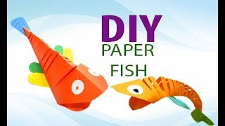 Рыба из цветной бумаги Hand made-paper fish