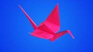 оригами из бумаги журавлик,как сделать из бумаги журавля, бумажный журавлик // origami paper crane