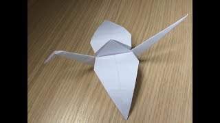 Как сделать журавля из бумаги а4 оригами своими руками видео