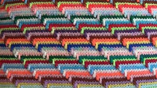 Рельефный узор крючком. Groovyghan. A relief pattern crocheted.