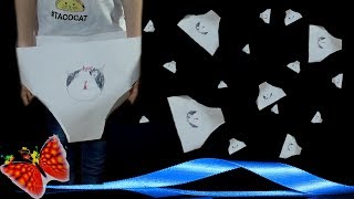 Как сделать труселя! Трусы из бумаги своими руками. DIY. Panties made of paper with their own hands.