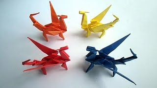 оригами дракон, как сделать из бумаги оригами дракон // origami dragon