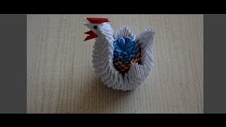 Пасхальная Курочка Оригами