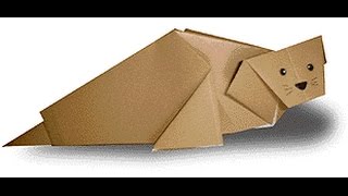 origami seal. оригами тюлень.