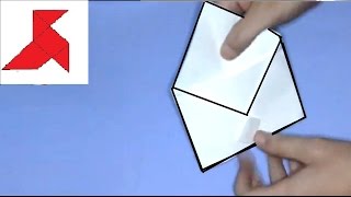 Как сделать простой конверт из бумаги формата A4