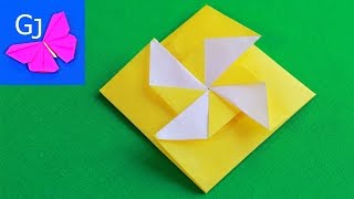 Оригами из бумаги Конверт Ветерок