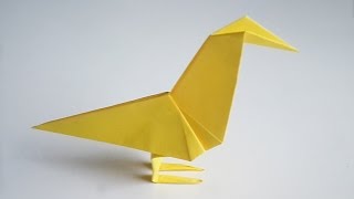 оригами ворона, как сделать оригами ворону из бумаги // origami crow