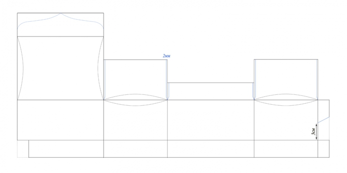 шкатулка из бумаги схема
