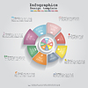 Современный бизнес Инфографика макет круг | Векторный клипарт