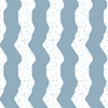 Примитивный геометрический ретро рисунок с лазурными волнами | Векторный клипарт