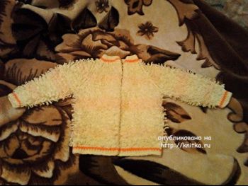 Детская кофта спицами – работа Татьяны Барышниковой. Вязание спицами.