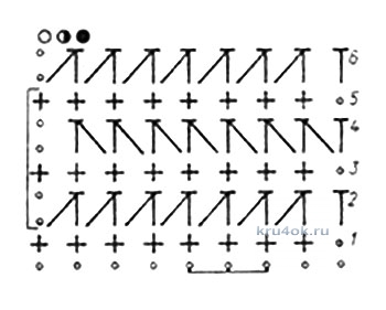 Вязаный крючком кардиган. Работа Арины вязание и схемы вязания