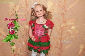 Детское платье Ягодка малинка &#8212; работа Ирины