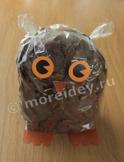 детские поделки из осенних листьев