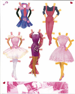 Бумажные куклы барби с одеждой
