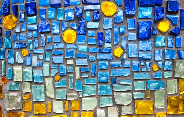 Красочные стеклянная мозаика стена — стоковое фото