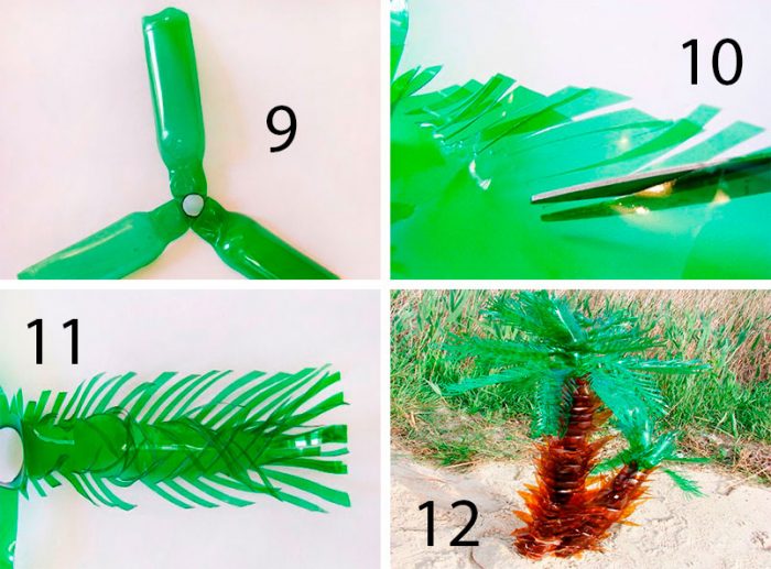 мастер-класс: пальма из пластика