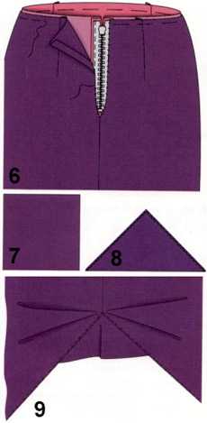 Как сшить юбку с подкладкой