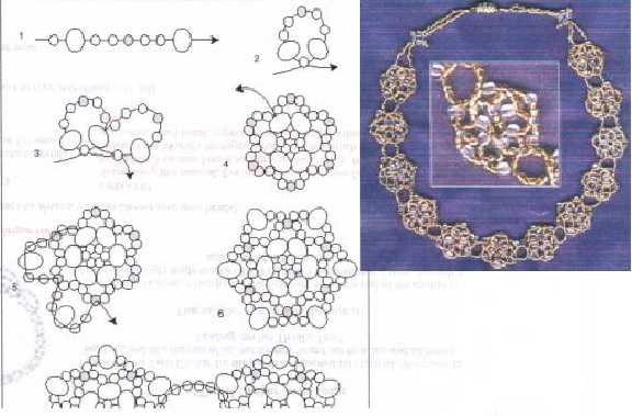 Схема браслет из бисера ажурный
